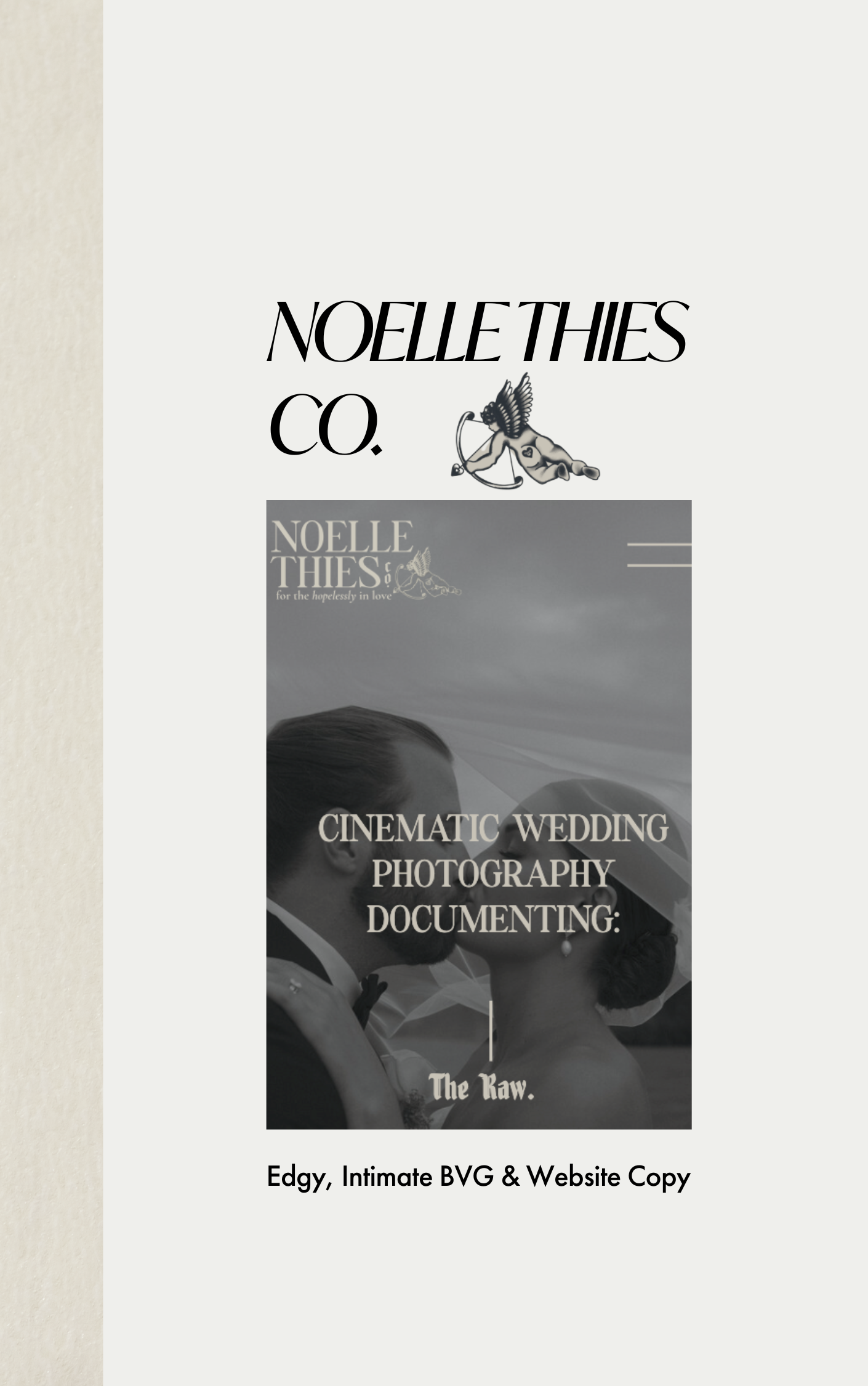Noelle Thies Co photography brand voice guide and website copywriting from Write By Firelight Copywriting portfolio
